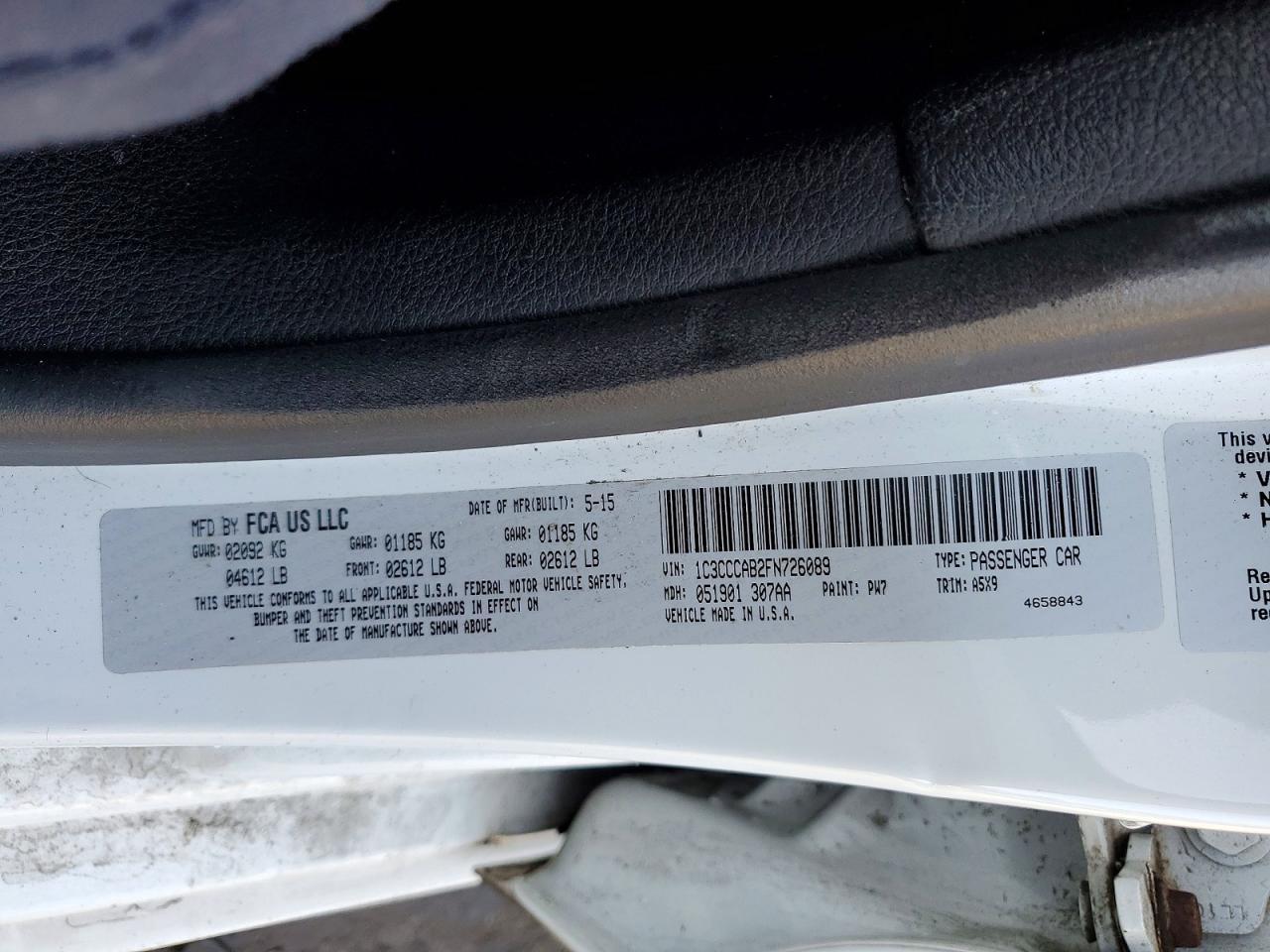 2015 CHRYSLER 200