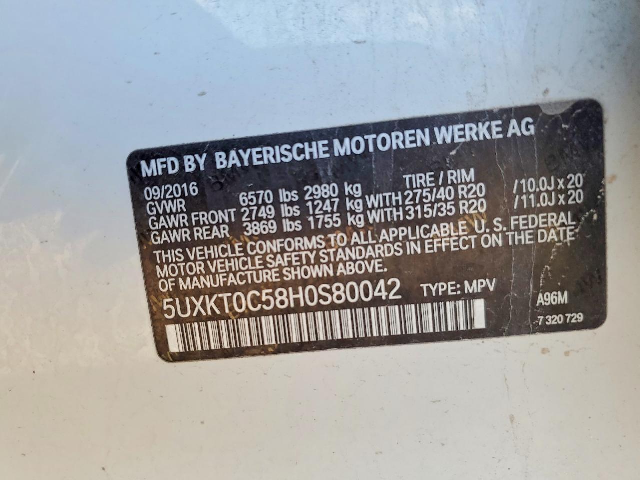 2017 BMW X5