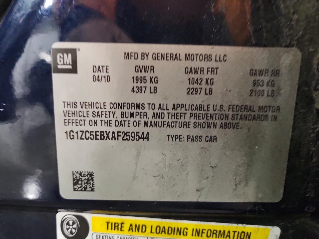 2010 CHEVROLET MALIBU