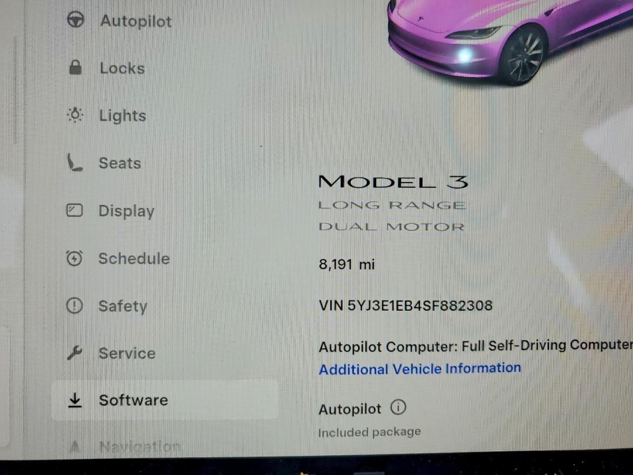 2025 TESLA MODEL 3