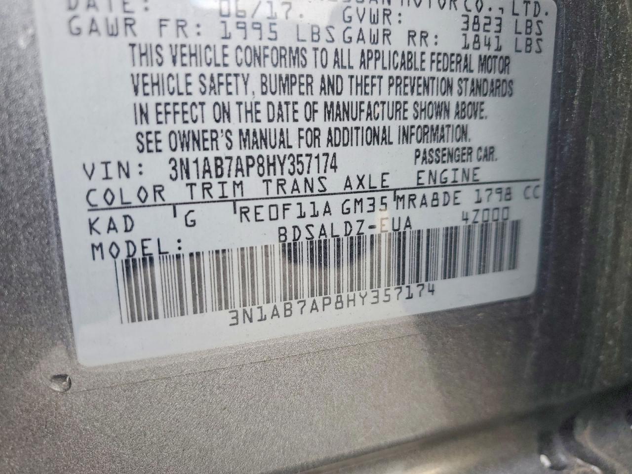 2017 NISSAN SENTRA