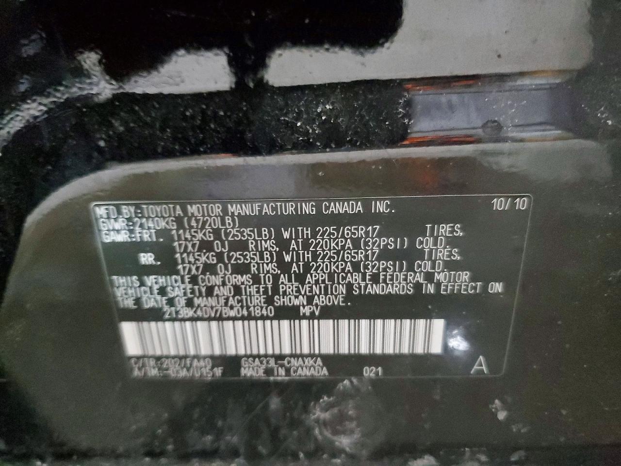 2011 TOYOTA RAV4