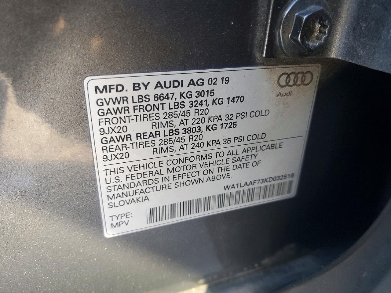 2019 AUDI Q7