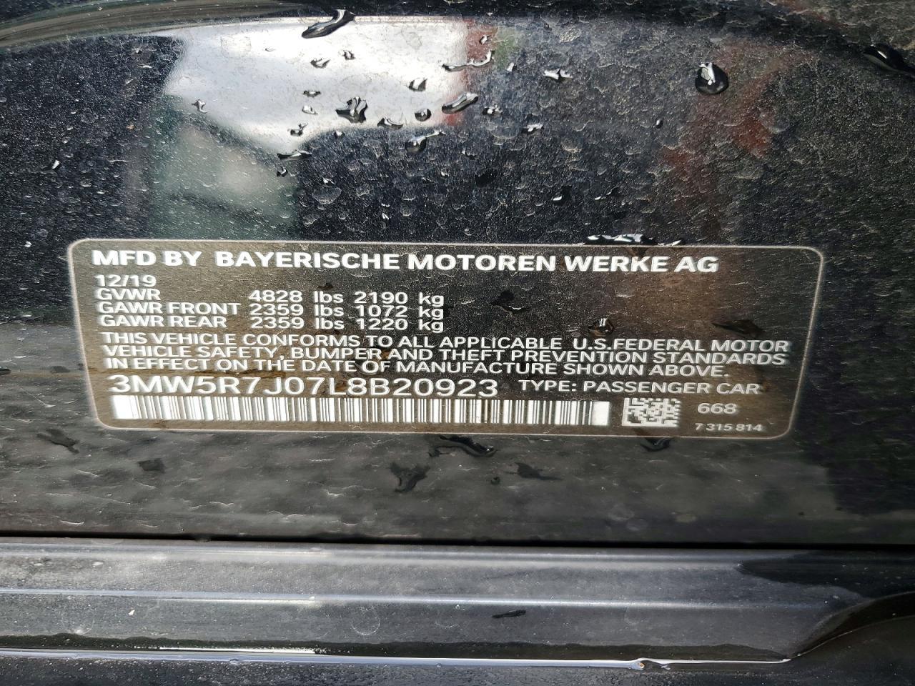 2020 BMW 3 SERIES