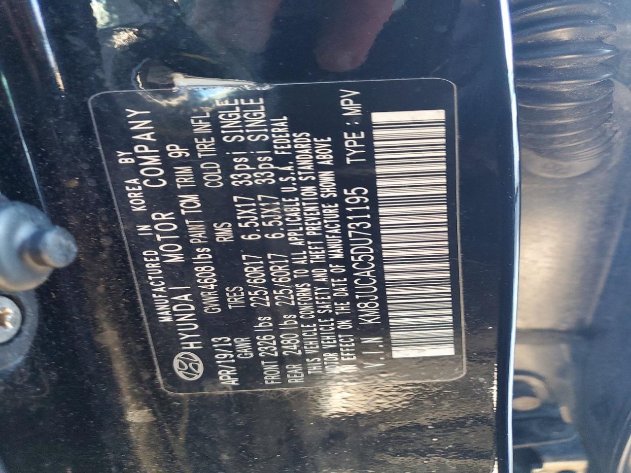2013 HYUNDAI TUCSON