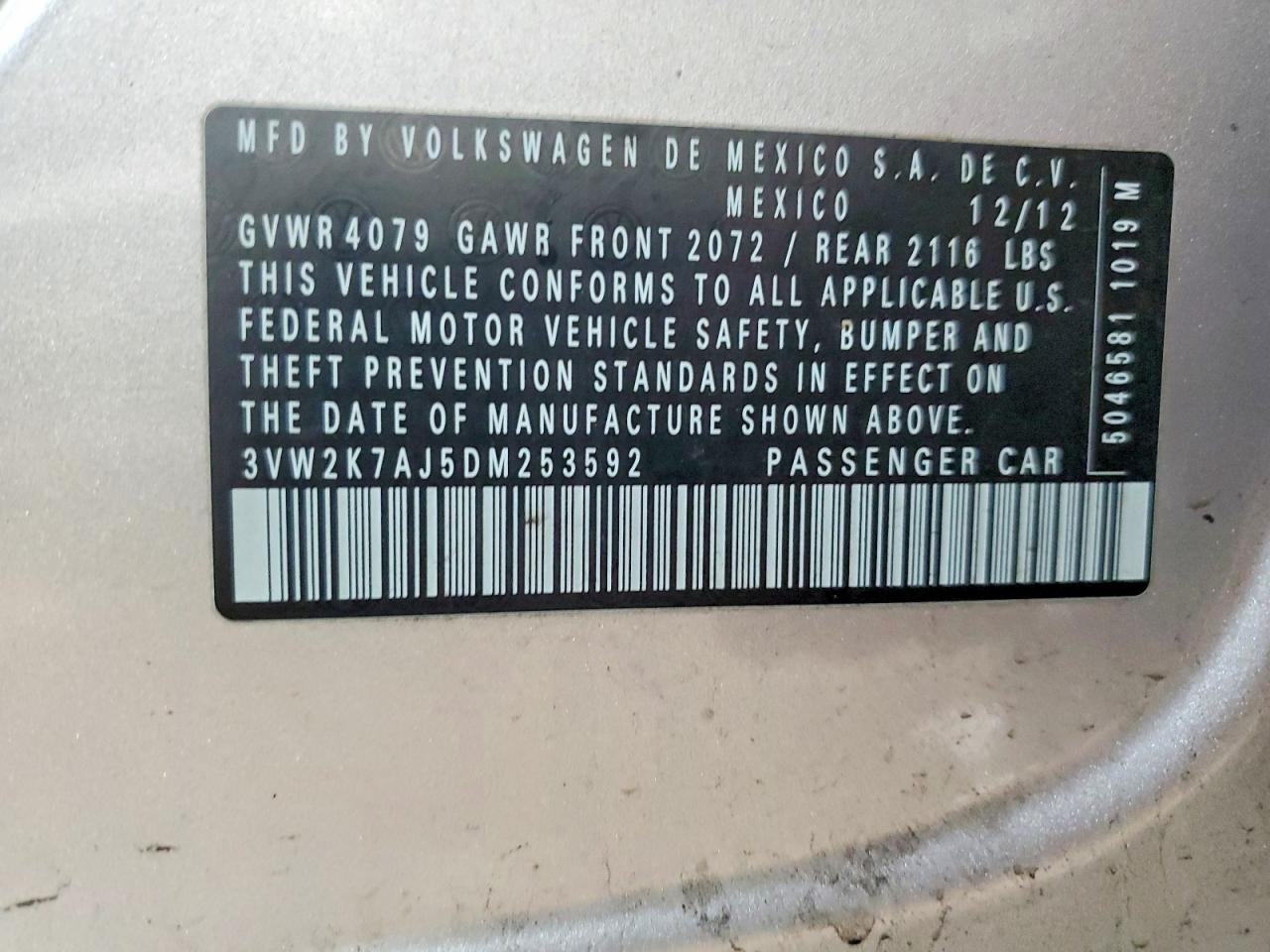 2013 VOLKSWAGEN JETTA