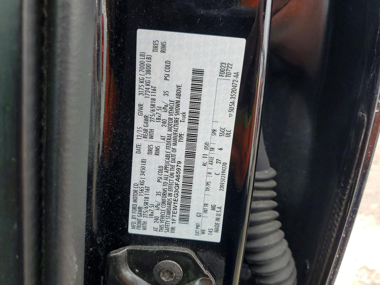 2016 FORD F-150