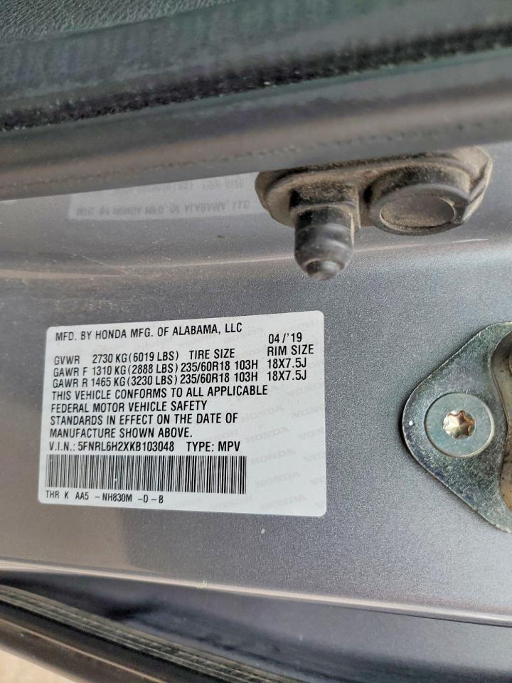 2019 HONDA ODYSSEY