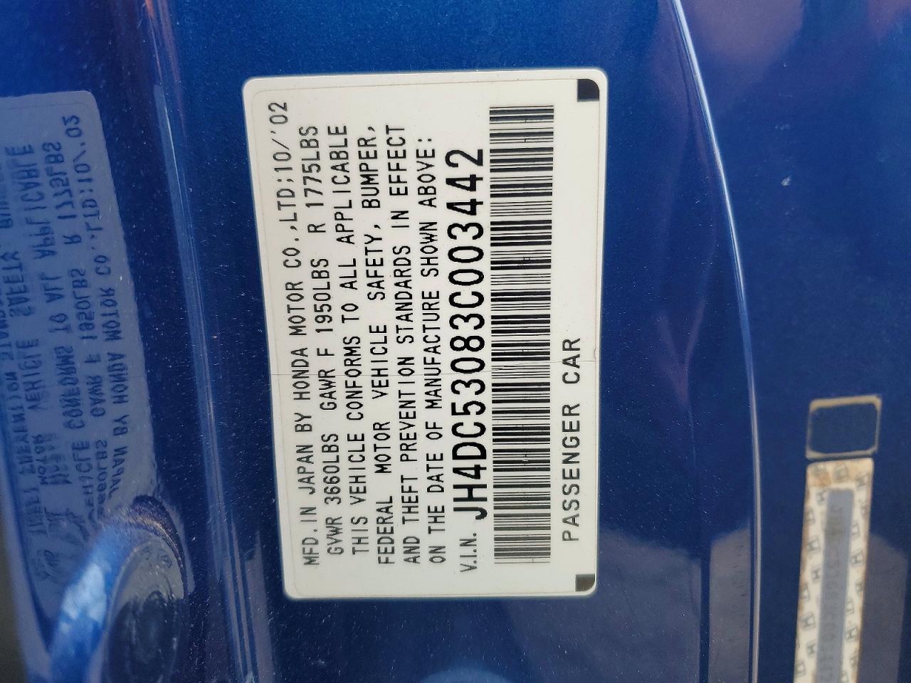 2003 ACURA RSX