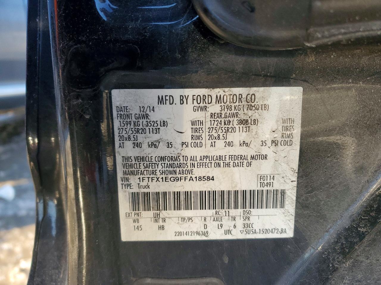 2015 FORD F-150