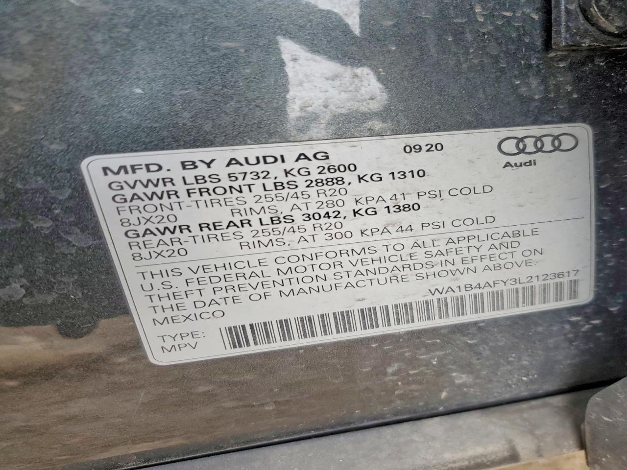 2020 AUDI SQ5