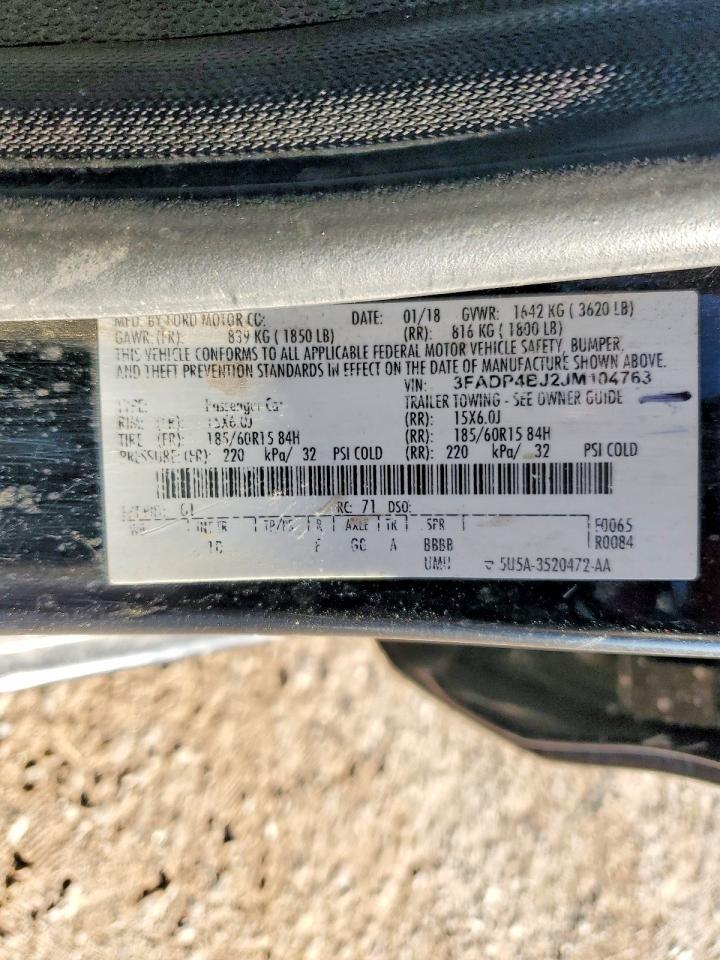 2018 FORD Fiesta
