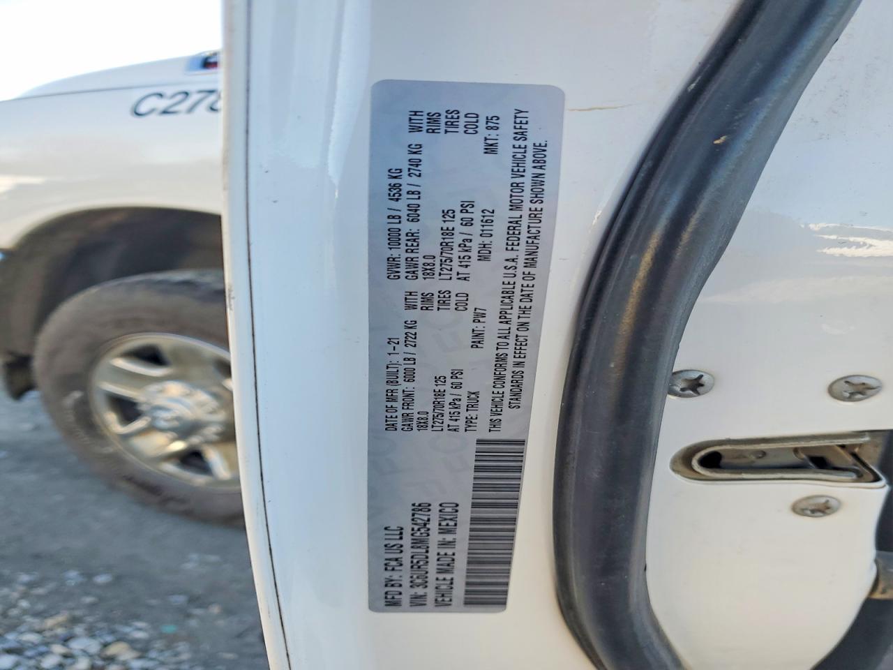 2021 RAM 2500