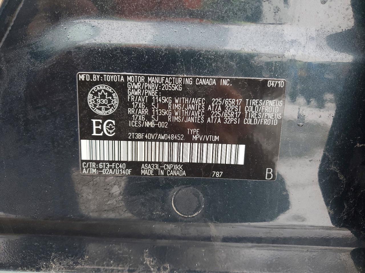 2010 TOYOTA RAV4