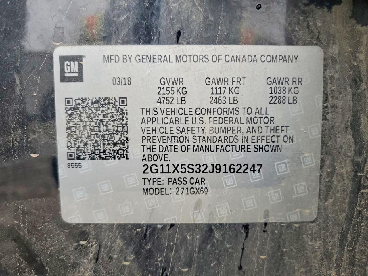 2018 CHEVROLET IMPALA