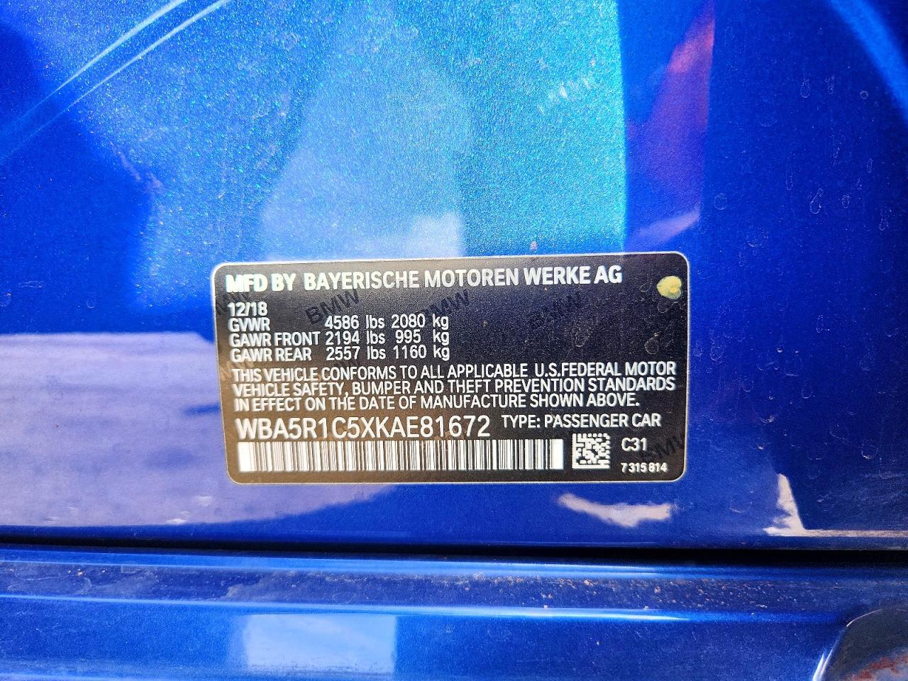 2019 BMW 3 SERIES
