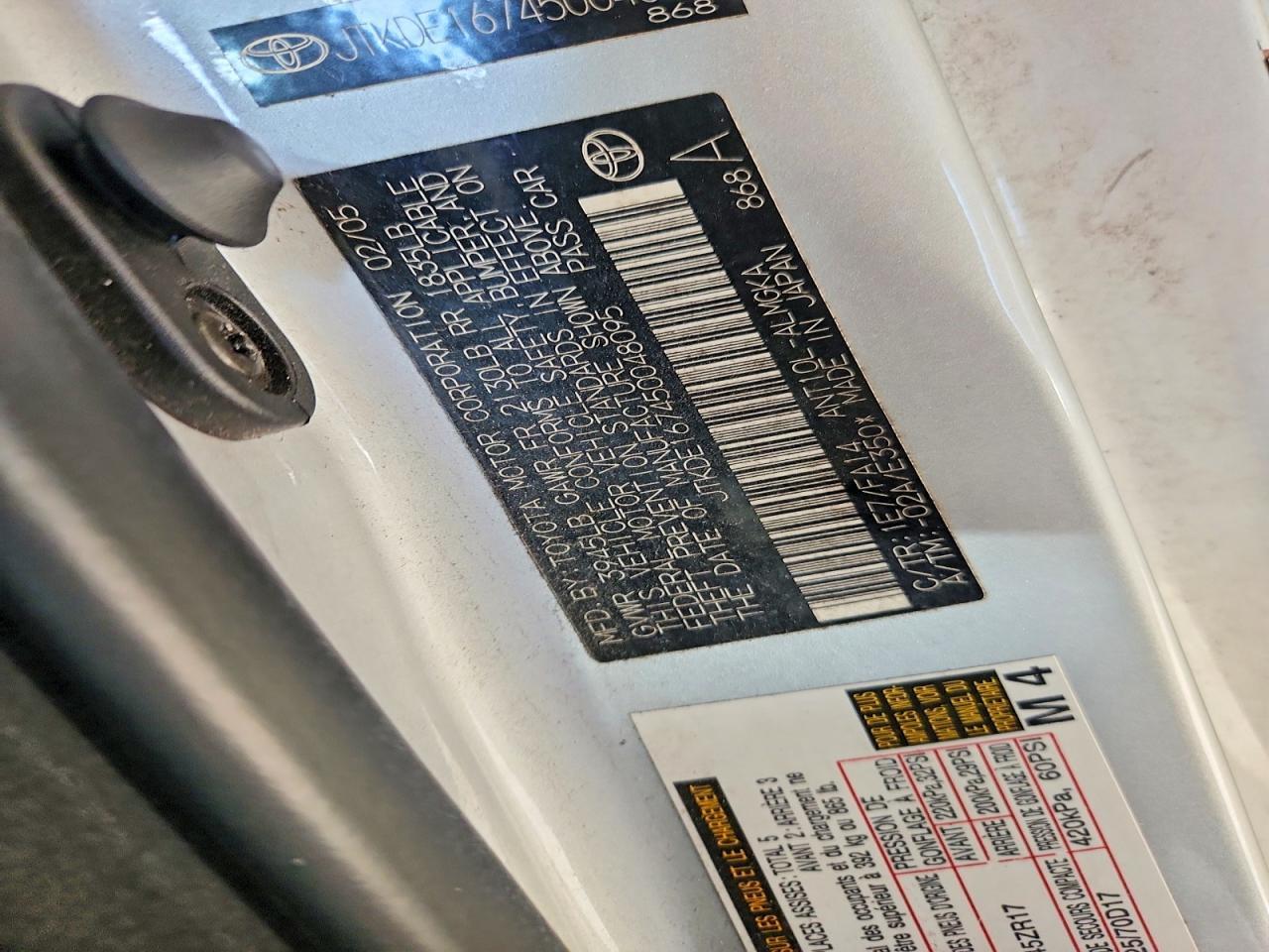 2005 TOYOTA SCION