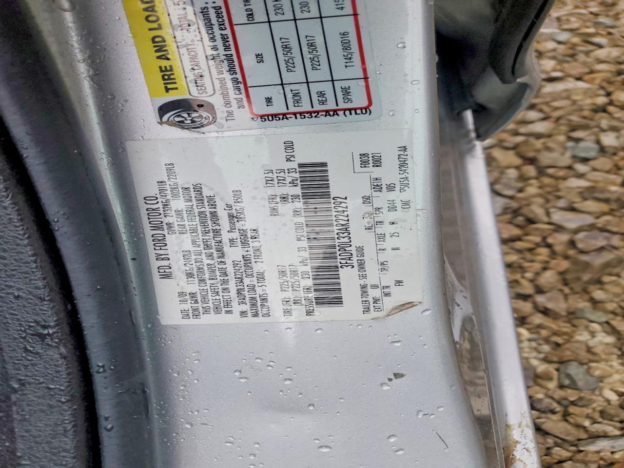2010 FORD FUSION
