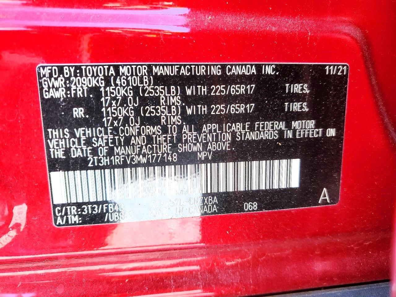 2021 TOYOTA RAV4