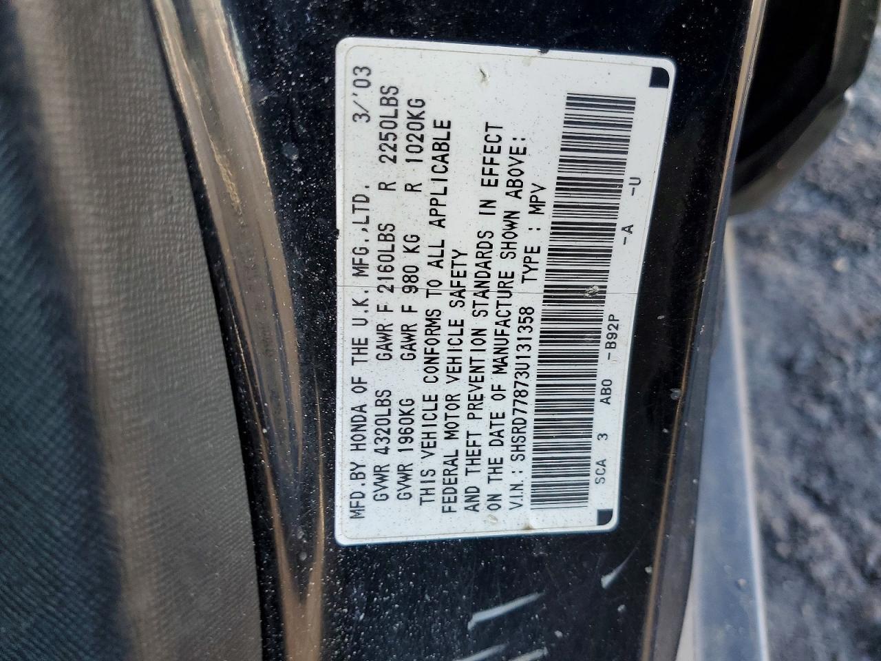2003 HONDA CR-V