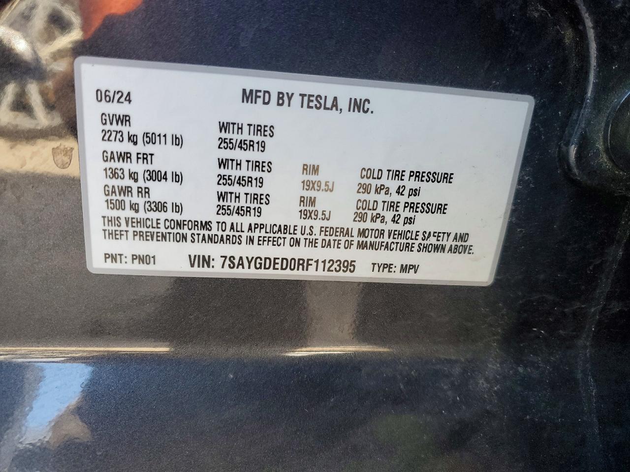 2024 TESLA MODEL Y