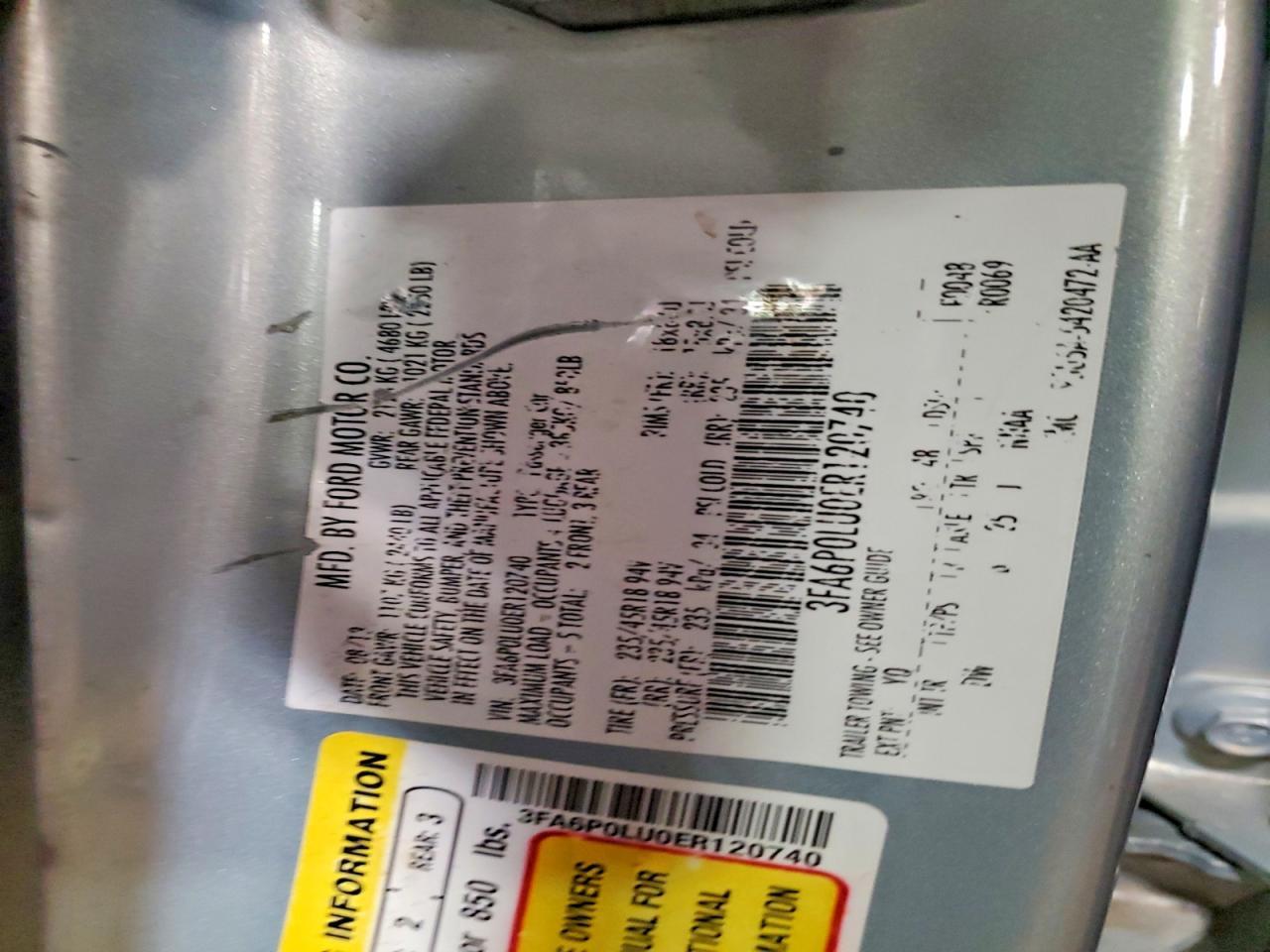2014 FORD FUSION