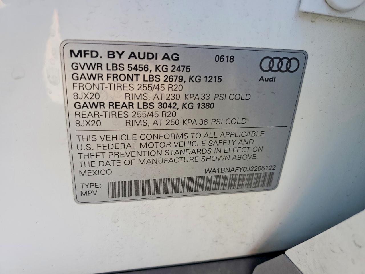 2018 AUDI Q5
