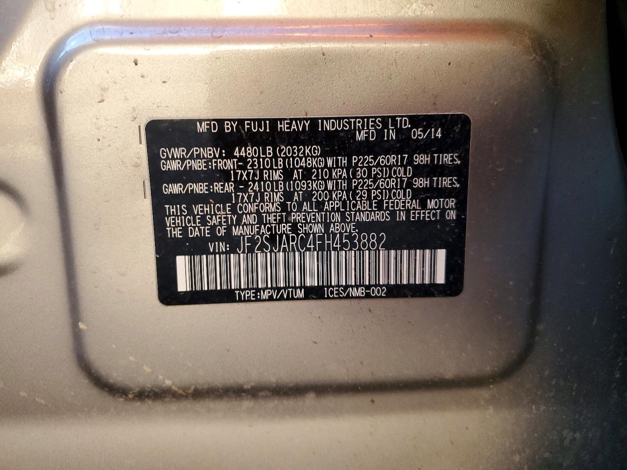 2015 SUBARU FORESTER