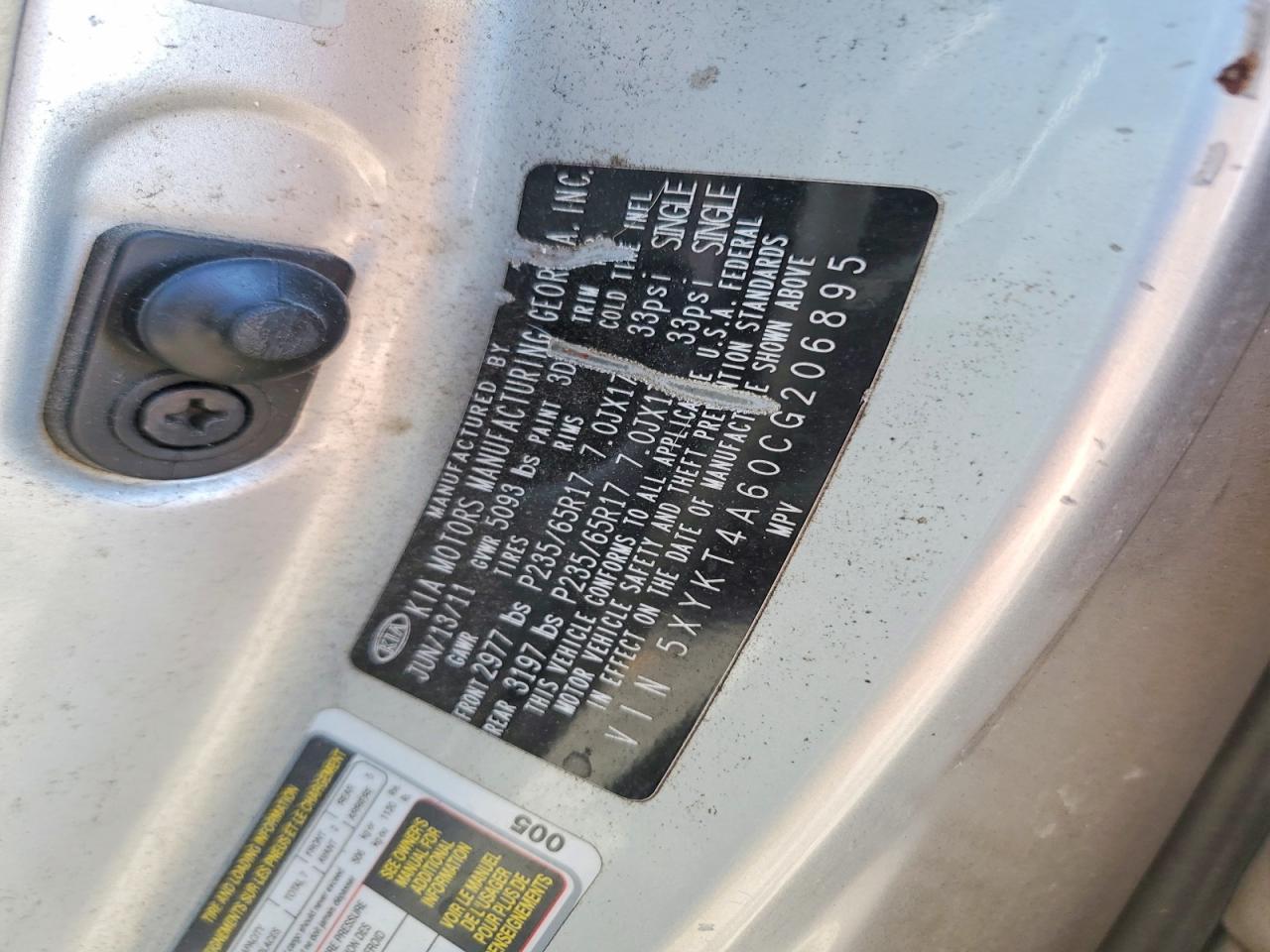 2012 KIA SORENTO