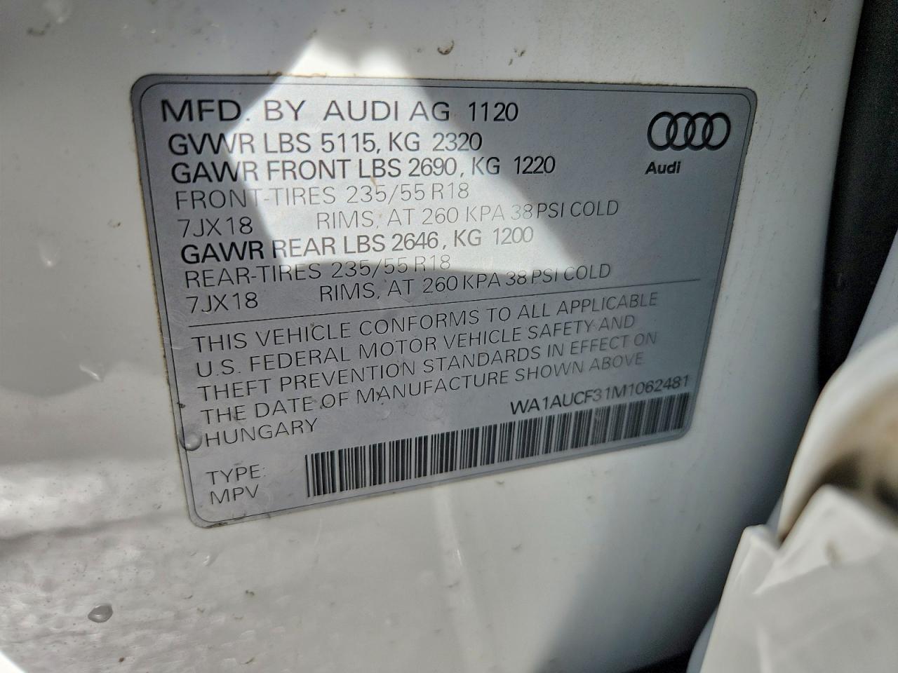 2021 AUDI Q3
