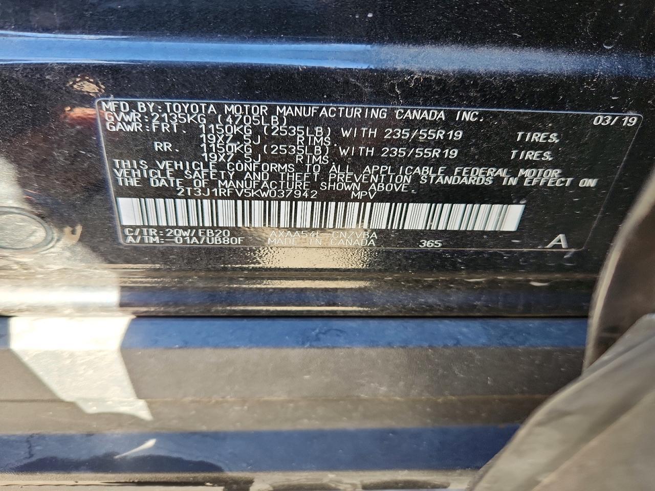 2019 TOYOTA RAV4