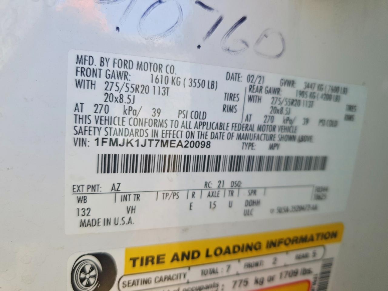 2021 FORD Expedition
