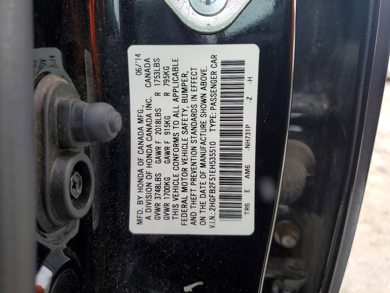 2014 HONDA CIVIC