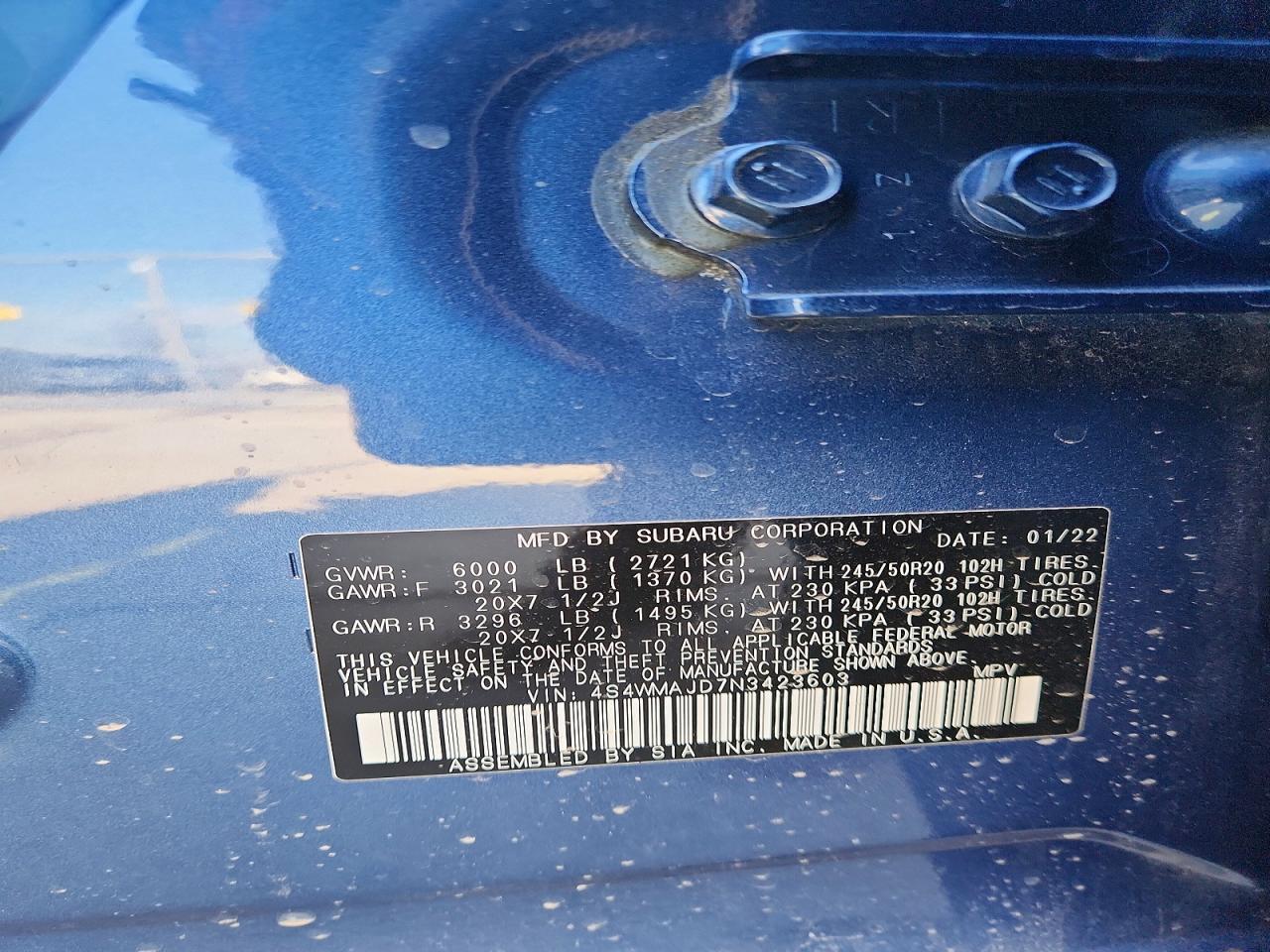 2022 SUBARU Ascent