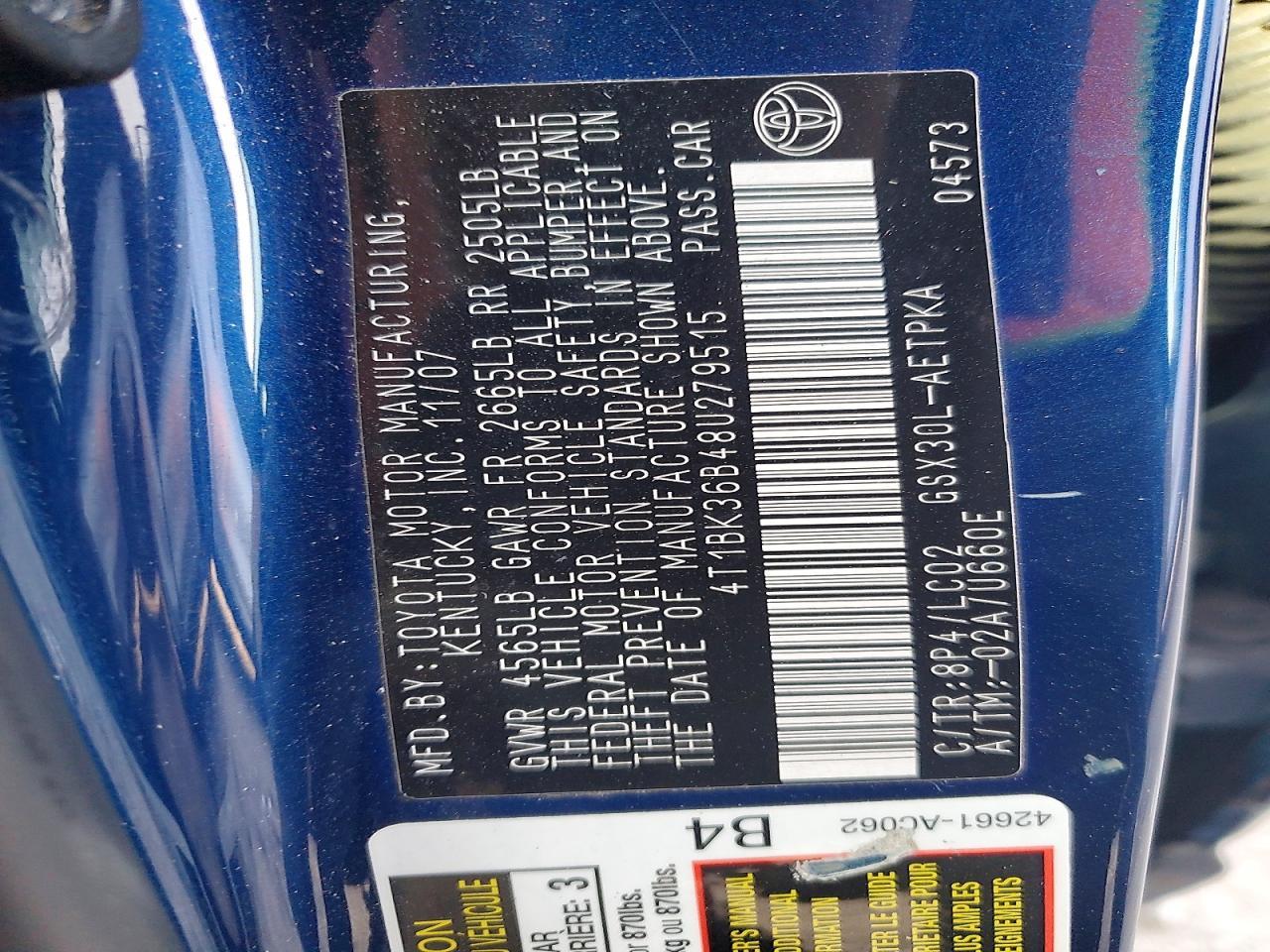 2008 TOYOTA Avalon