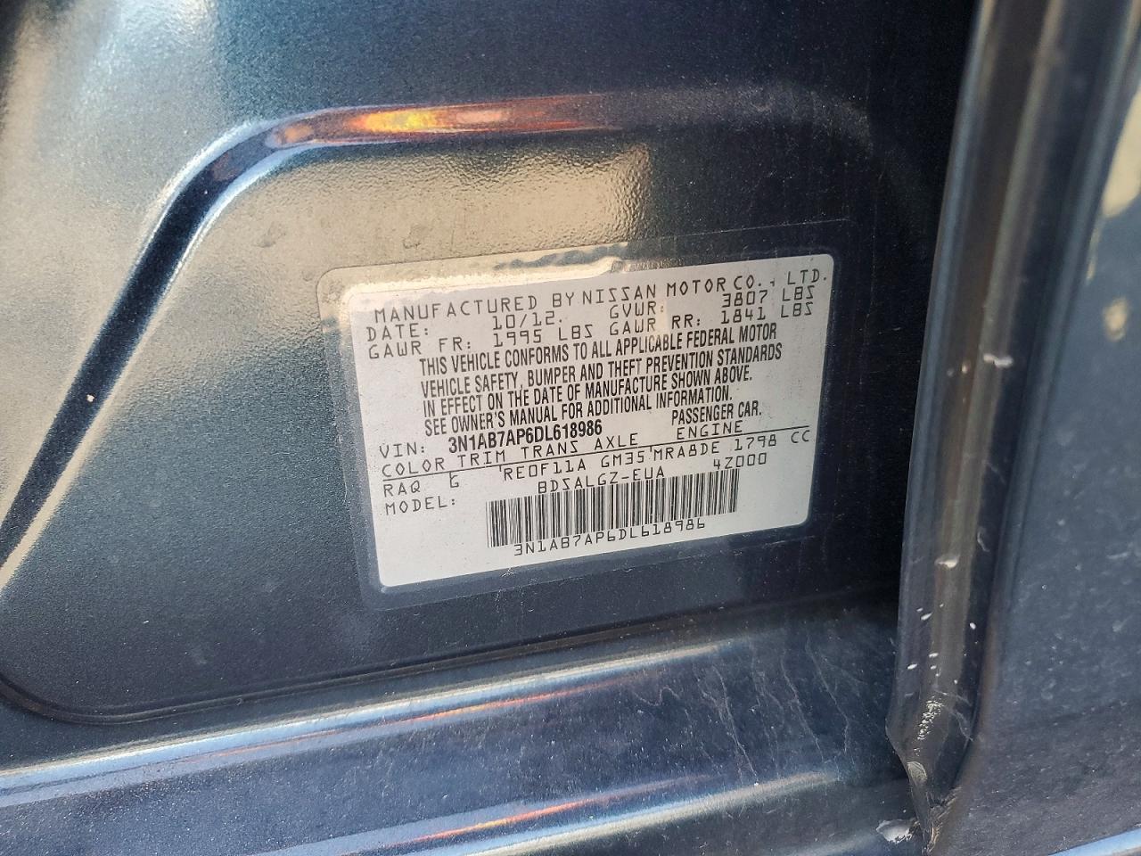 2013 NISSAN SENTRA