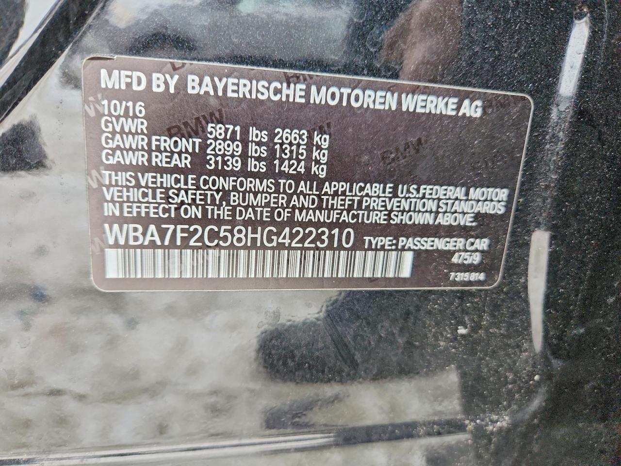 2017 BMW 7 series