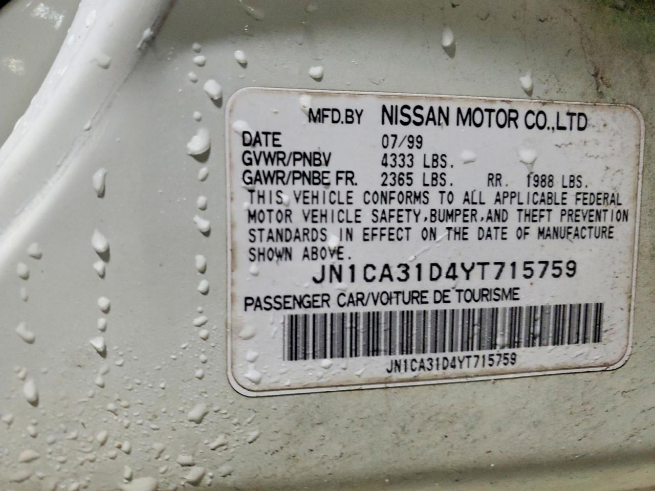 2000 NISSAN Maxima