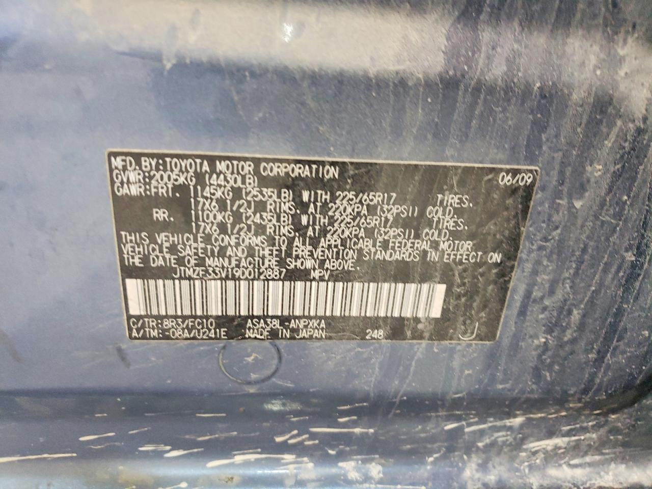 2009 TOYOTA RAV4
