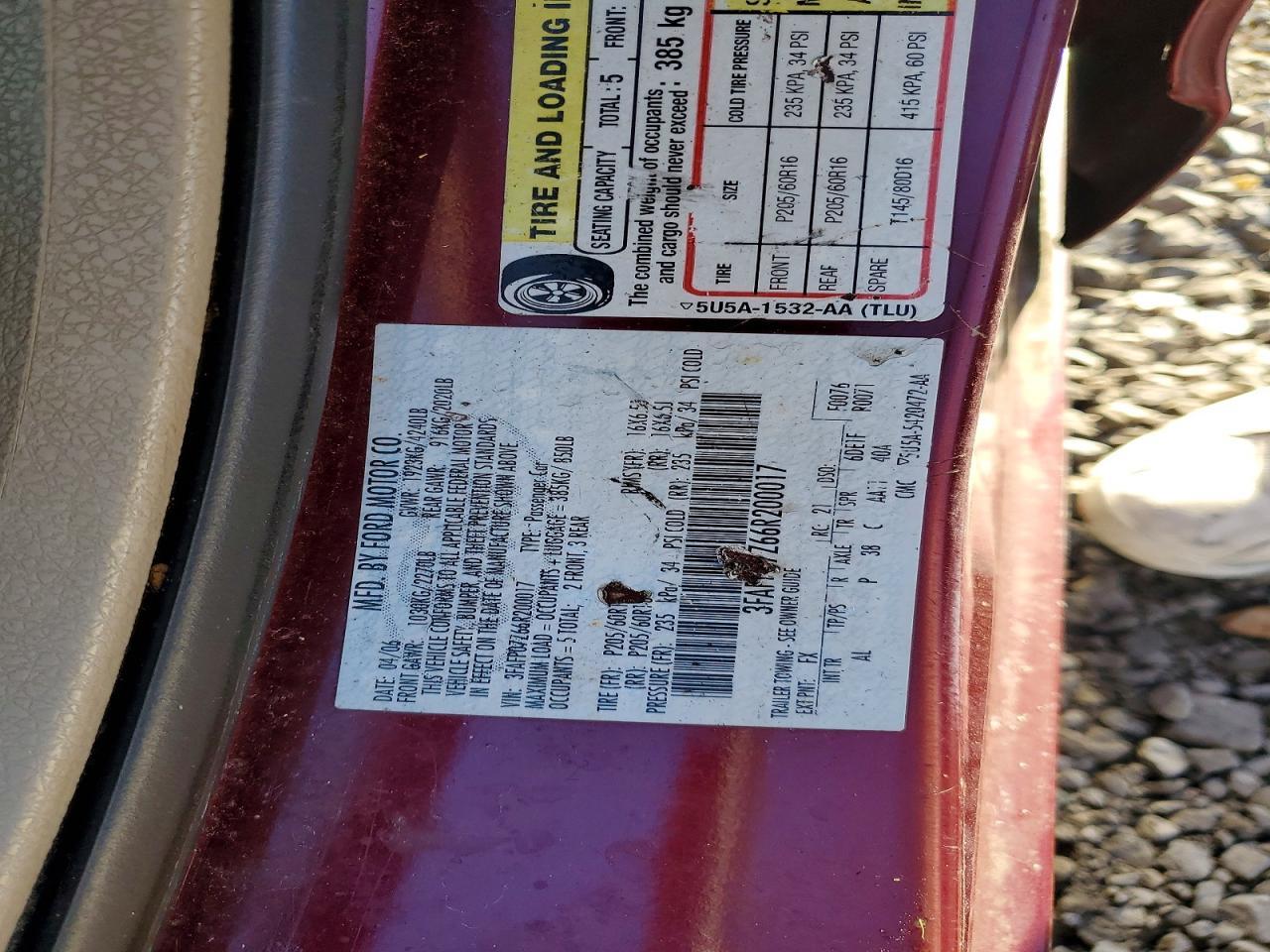 2006 FORD FUSION