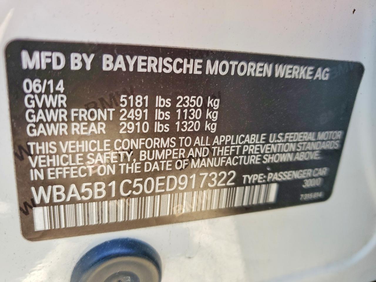 2014 BMW 5 series