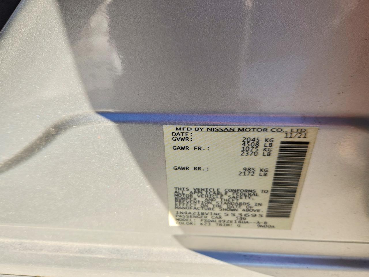 2022 NISSAN LEAF