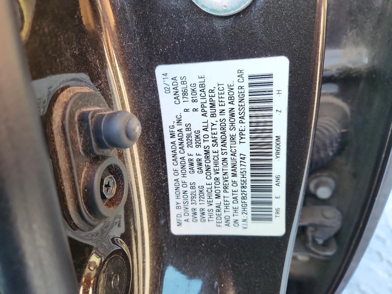 2014 HONDA CIVIC