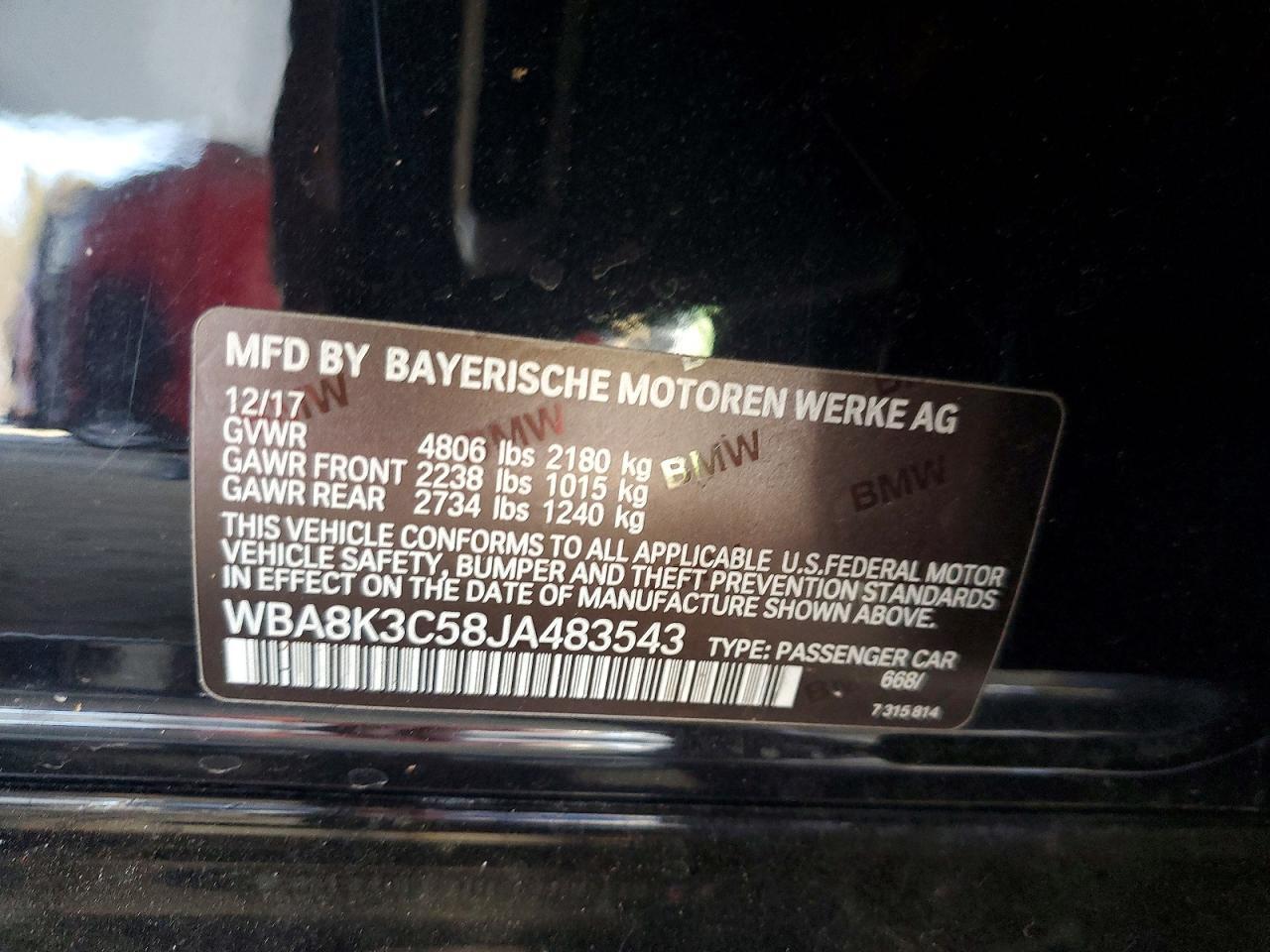2018 BMW 3 SERIES