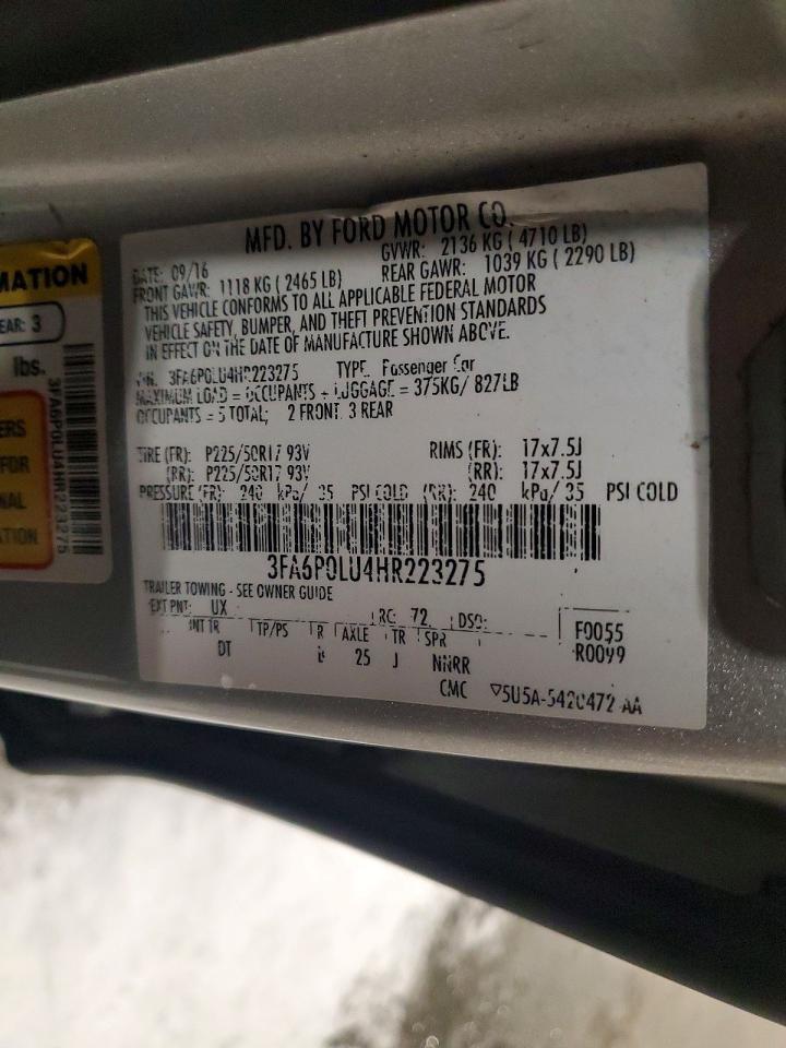 2017 FORD FUSION