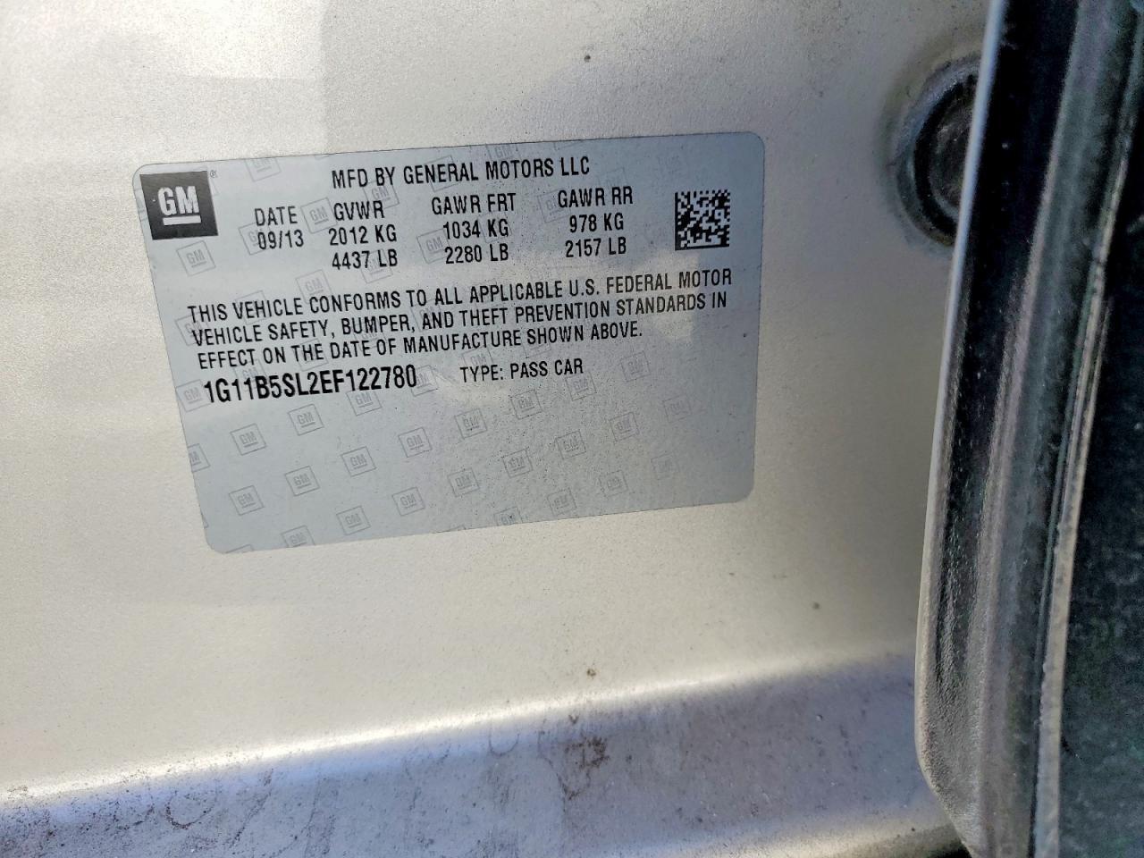 2014 CHEVROLET MALIBU