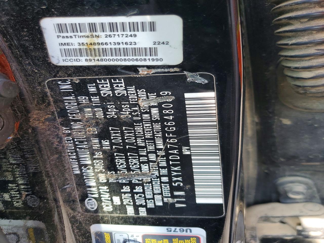 2015 KIA SORENTO