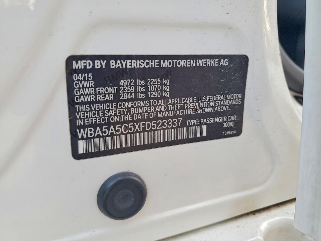 2015 BMW 5 series