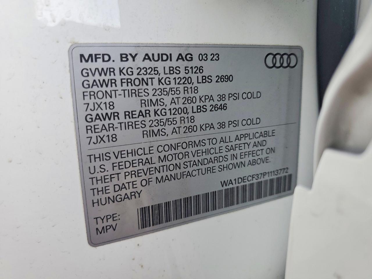 2023 AUDI Q3