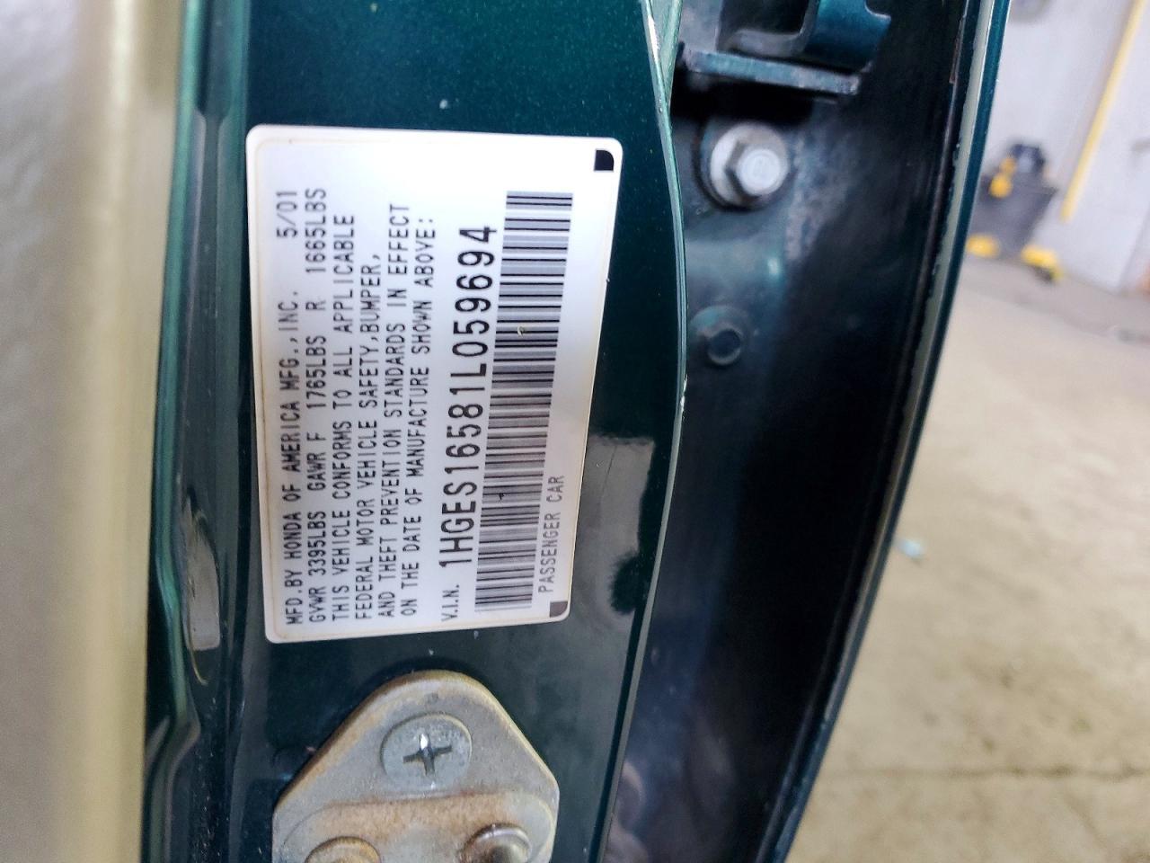 2001 HONDA CIVIC